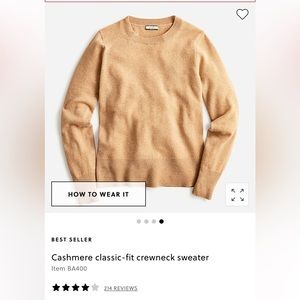 J.Crew cashmere sweater